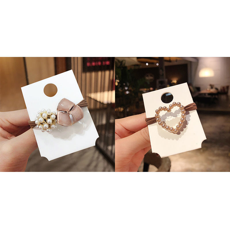 Dongdaemun hair tie, a simple and elegant female Internet celebrity hair band, ins bun hairstyle, chanel-style hair tie, leather band headwear, 22 detail image 9