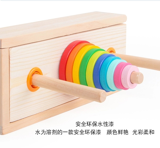 A 10-layer Tower of Hanoi recursive method for educational cognition, color matching and nesting, a logic toy for primary school students aged 2 pic 6