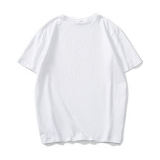夏季 外贸男装水洗磨毛纯棉面料男士纯色圆领短袖T恤男欧美单t恤33