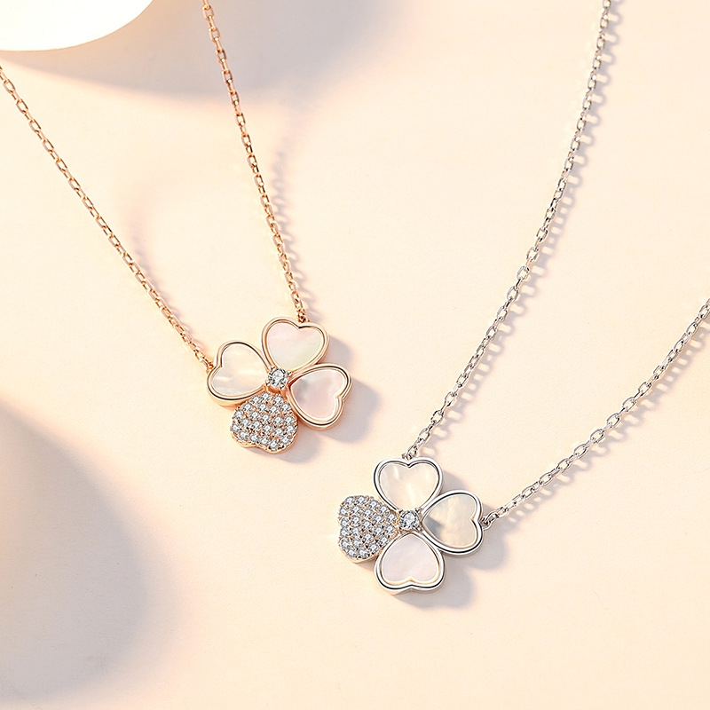 119女士夏款纯铜简约甜美2021年新款小众轻奢气质百搭项链详情图4