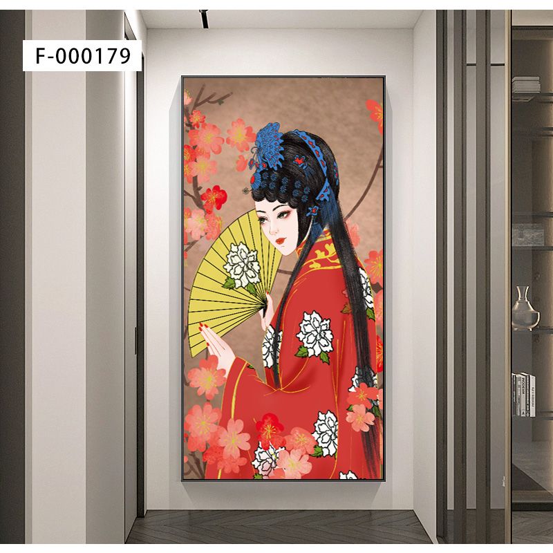 铝合金晶瓷晶贝美女系列玄关画1️⃣详情图2