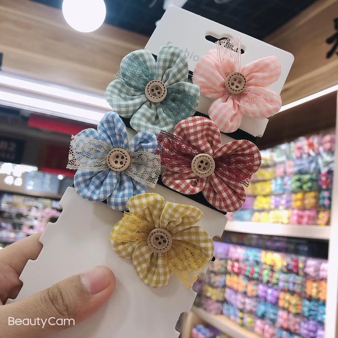 Korean version new leather band bestseller, four-leaf clover hair tie, alloy hair accessory, hair band for women, Mifel 004