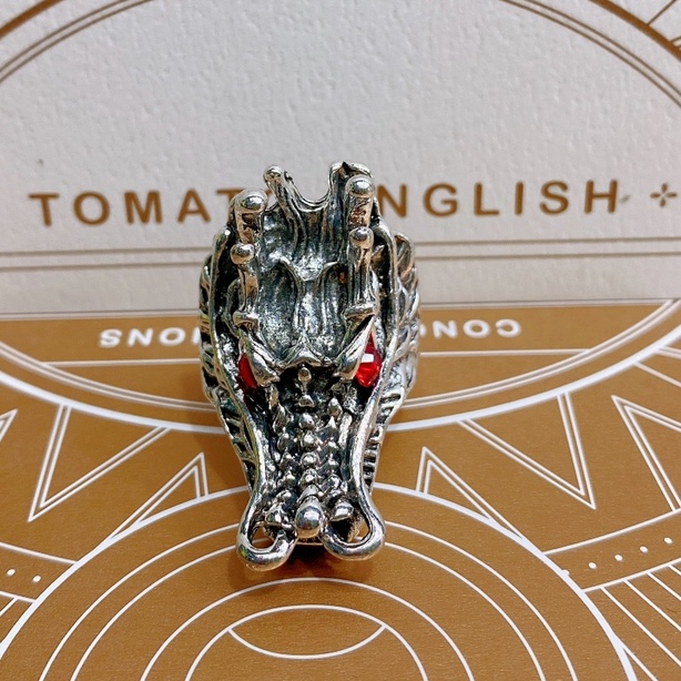 Electroplated ancient silver ghost head series of leading antique fashion rings for men and women