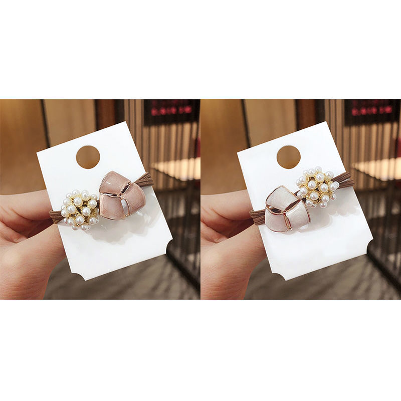 Dongdaemun hair tie, a simple and elegant female Internet celebrity hair band, ins bun hairstyle, chanel-style hair tie, leather band headwear, 22 detail image 10