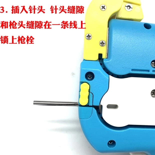 Nationwide free shipping. The mother and child buckle ring tool, ring-shaped rubber needle tag gun, uses a special hand-threading needle. The hand-threading tag gun can increase work efficiency by 3 to 5 times and is covered by warranty and repair pic 4