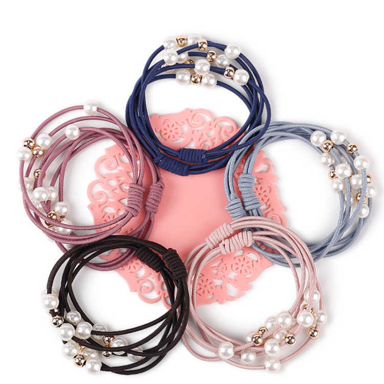 Korean style simple and fresh cartoon black hair tie, hair band, hair tie, rubber band, hair accessory for girls 11 detail image 1