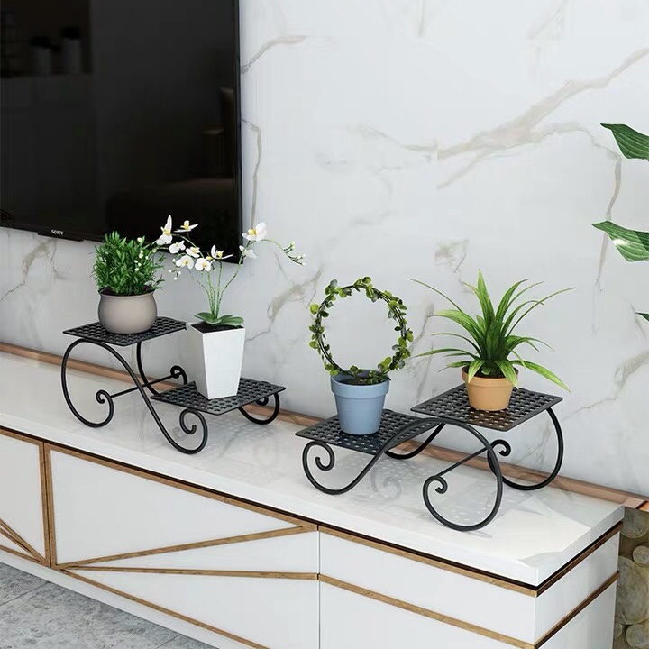 Wrought Iron Flower Stand Living Room Balcony Flower Stand
