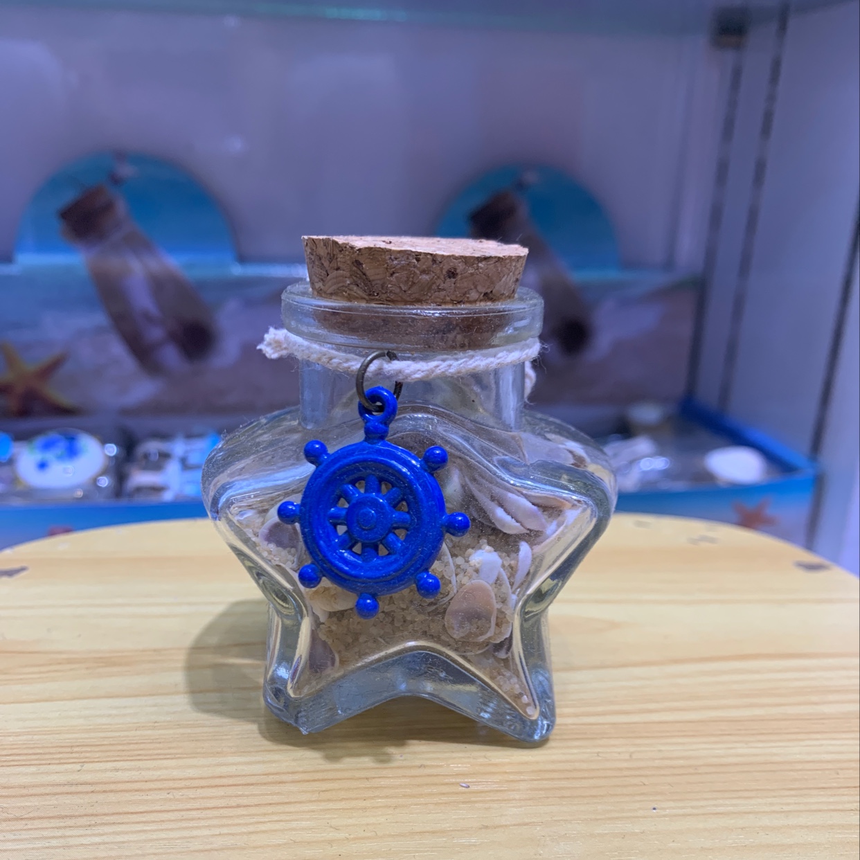 Huazen craft glass bottle drifting bottle 5 star bottle 6 artesanías regalos y accesorios recuerdos de viaje 1 venta directa de fábrica