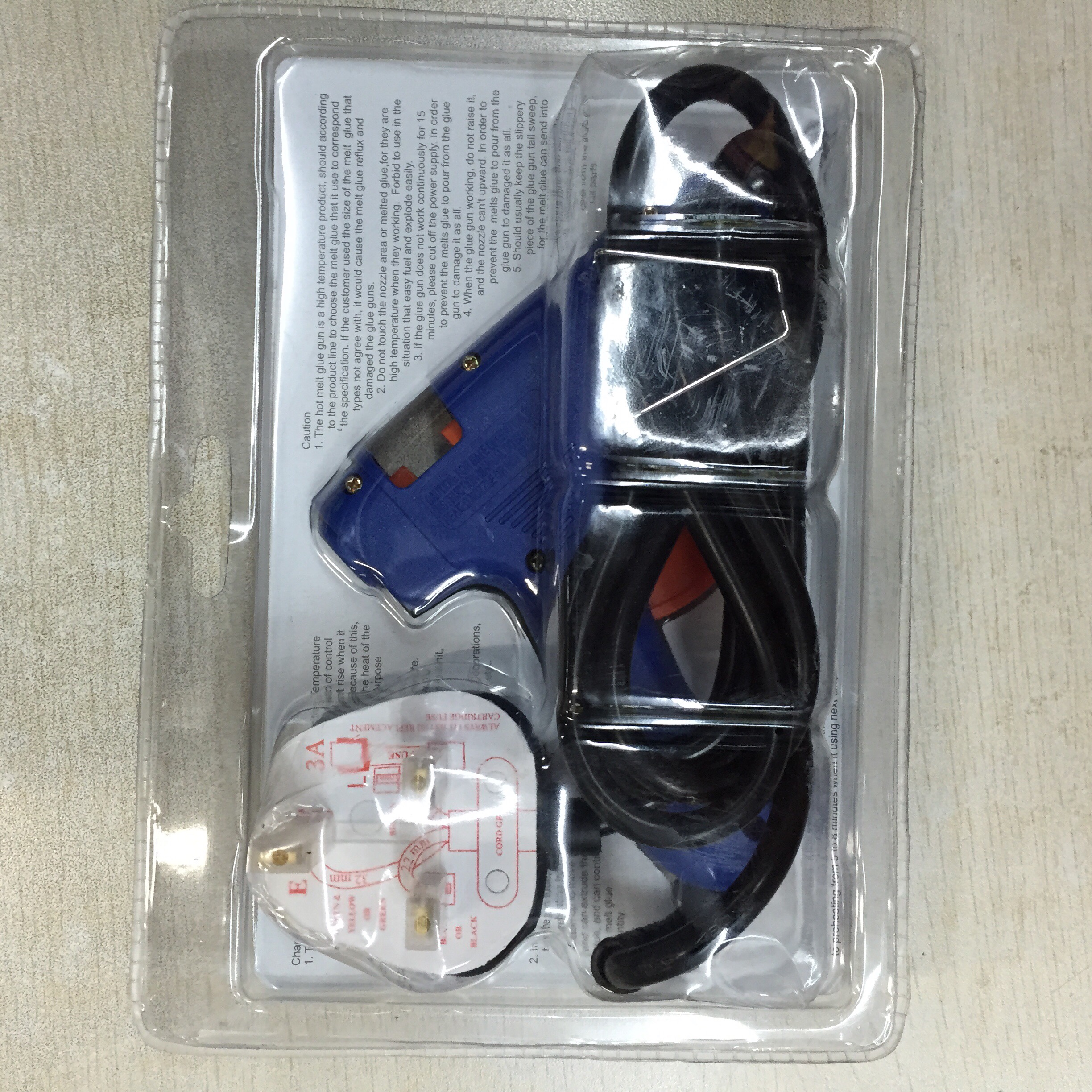 英式三插15w小胶枪蓝色细节图