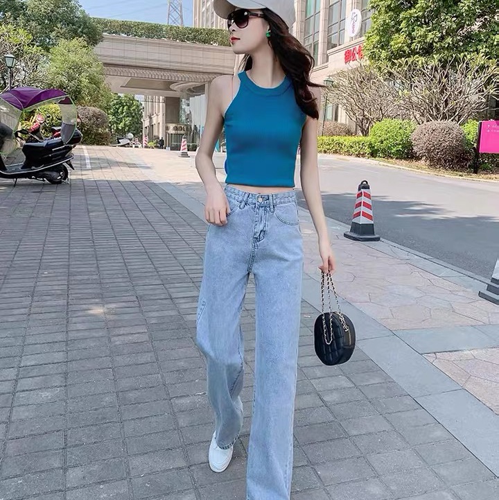 春夏新款时尚潮流女装韩版牛仔裤