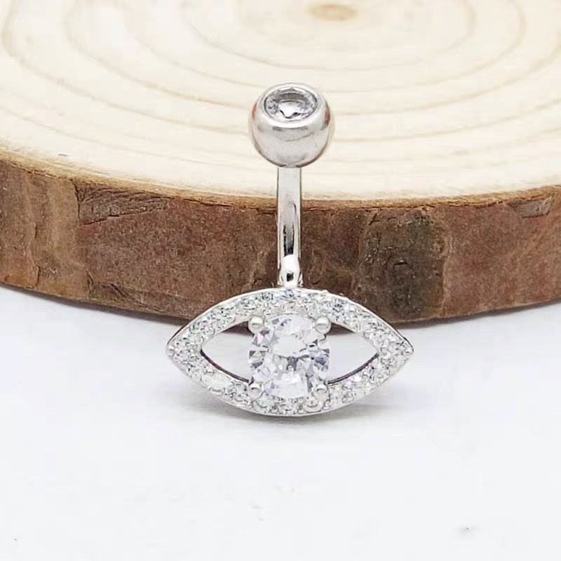 佳倩Bodypiercing肚脐钉脐环防过敏医用钢时尚穿刺饰品欧美性感女神个性女眼睛👀钻产品图