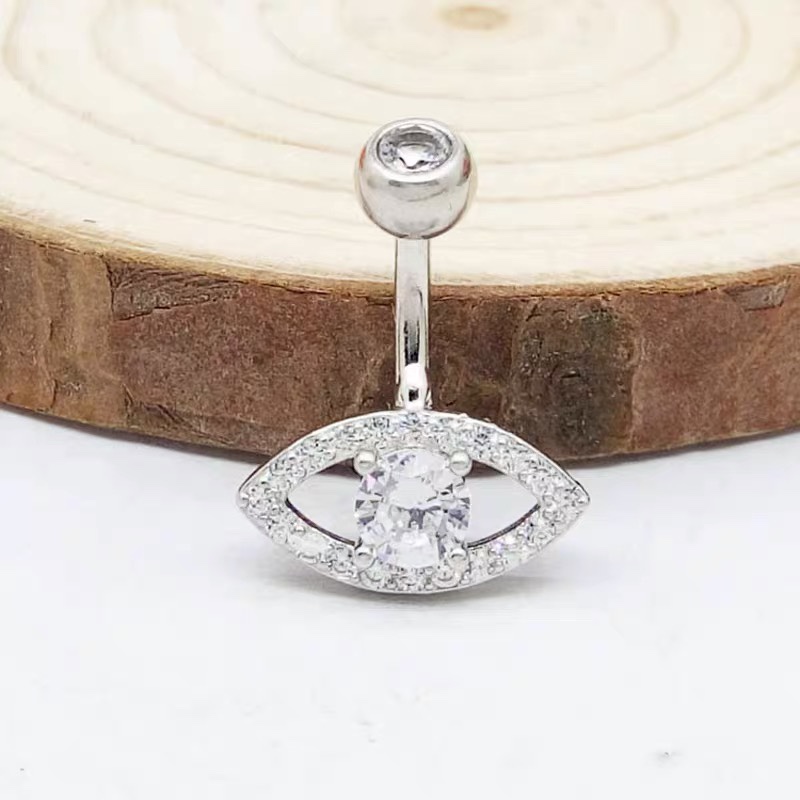 佳倩Bodypiercing肚脐钉脐环防过敏医用钢时尚穿刺饰品欧美性感女神个性女眼睛👀钻