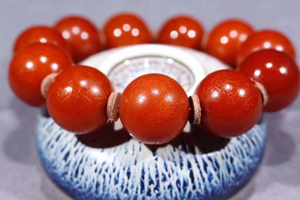 Old beeswax bracelet detail image 3