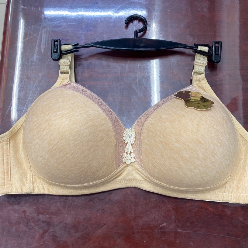 Small lace cotton large size bra no trace no underwire underwear comfortable breathable foreign trade thumbnail