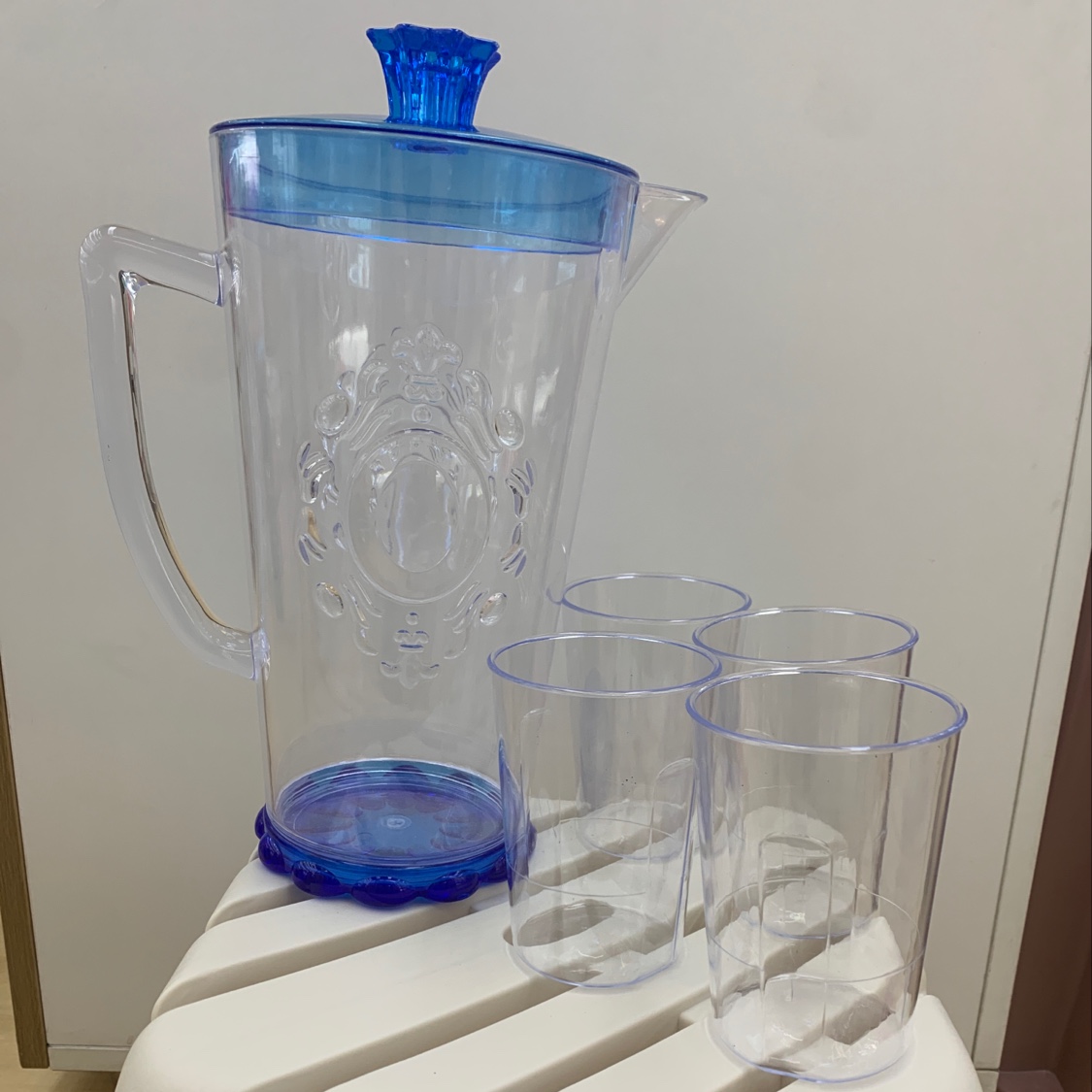 6089 water bottle with cup, cold water bottle with cup, plastic water bottle Specification drawing