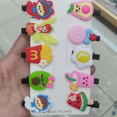 Cute Little Soft Glue Hair Clip For Kids