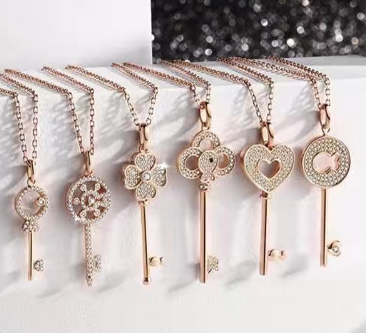 197女士夏款纯铜简约甜美2021年新款小众轻奢气质百搭项链详情图4