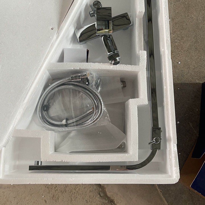 All-copper shower head set 711 full figure