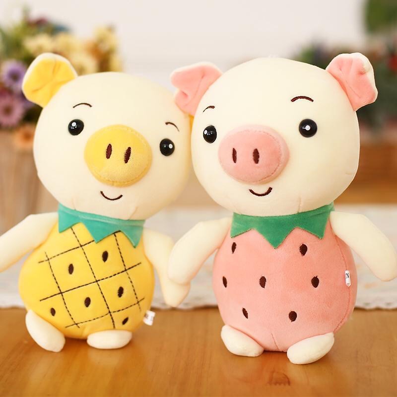 Wedding scattering dolls, wedding small dolls, 8-inch claw machine dolls, small plush toys, figurines, fruit pigs 0801