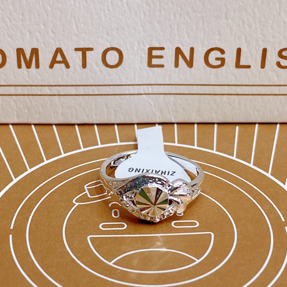 电镀银色底女士铜材料批花流行时尚潮流戒指1号款