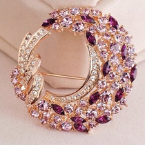 Fishtail line brooch women pin style simple personality men's suit jacket with jewelry cardigan