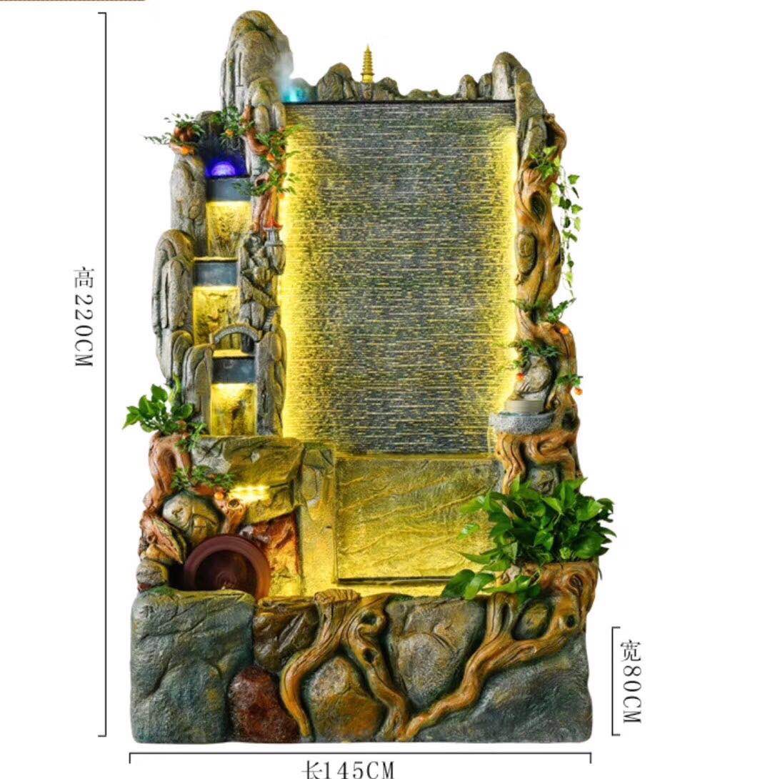 诸葛工艺庭院流水摆件阳台鱼池造景顶楼花园装饰布置景观鱼缸喷泉雾化加湿器爆款7279-57详情图11