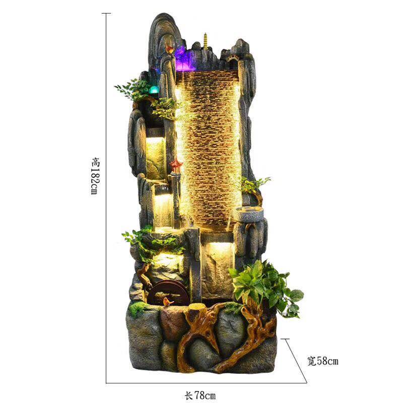 诸葛工艺庭院流水摆件阳台鱼池造景顶楼花园装饰布置景观鱼缸喷泉雾化加湿器爆款7279-57详情图10