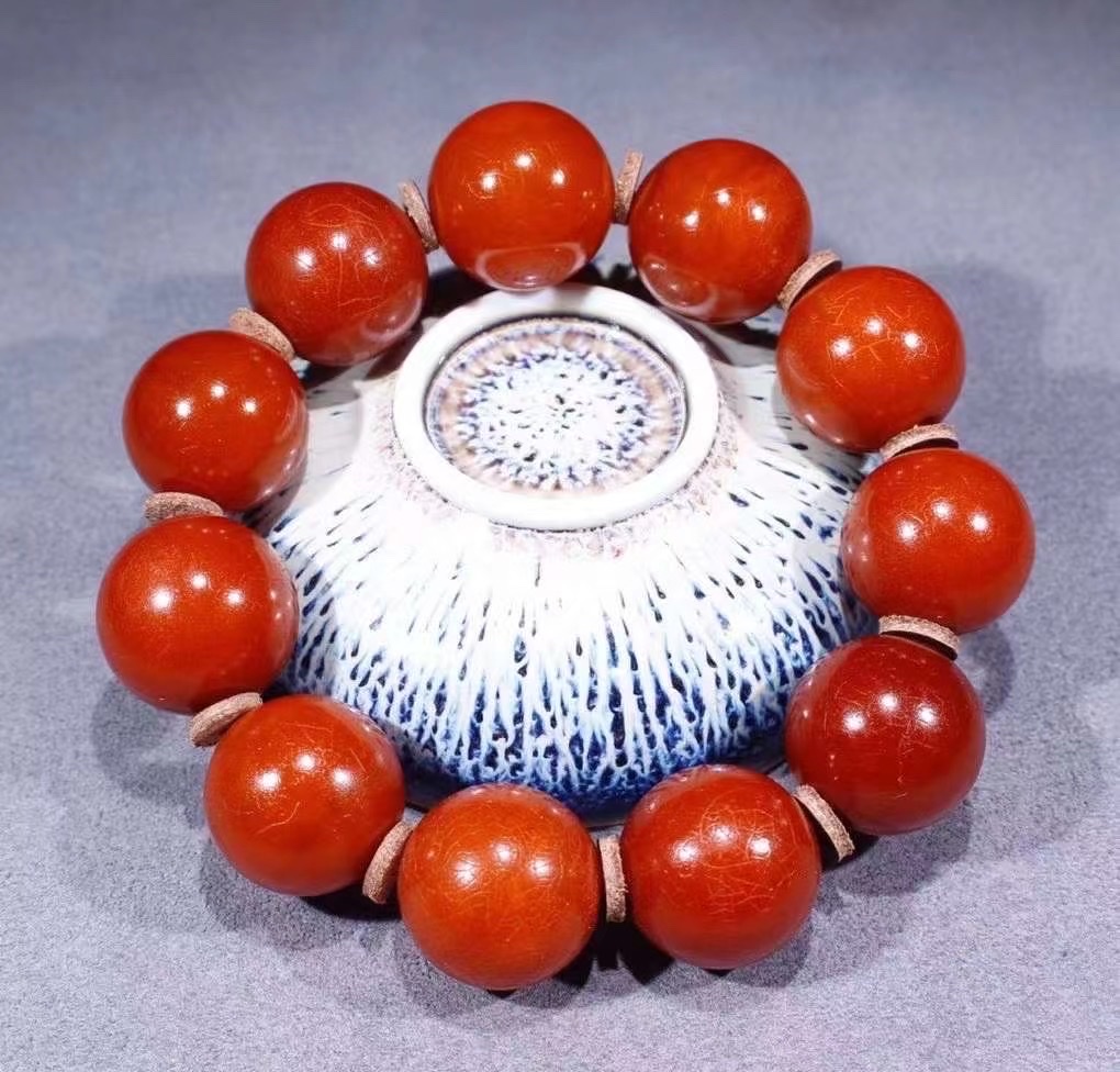 Old beeswax bracelet detail image 2