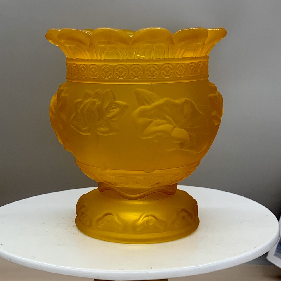 Glass candle holder 099