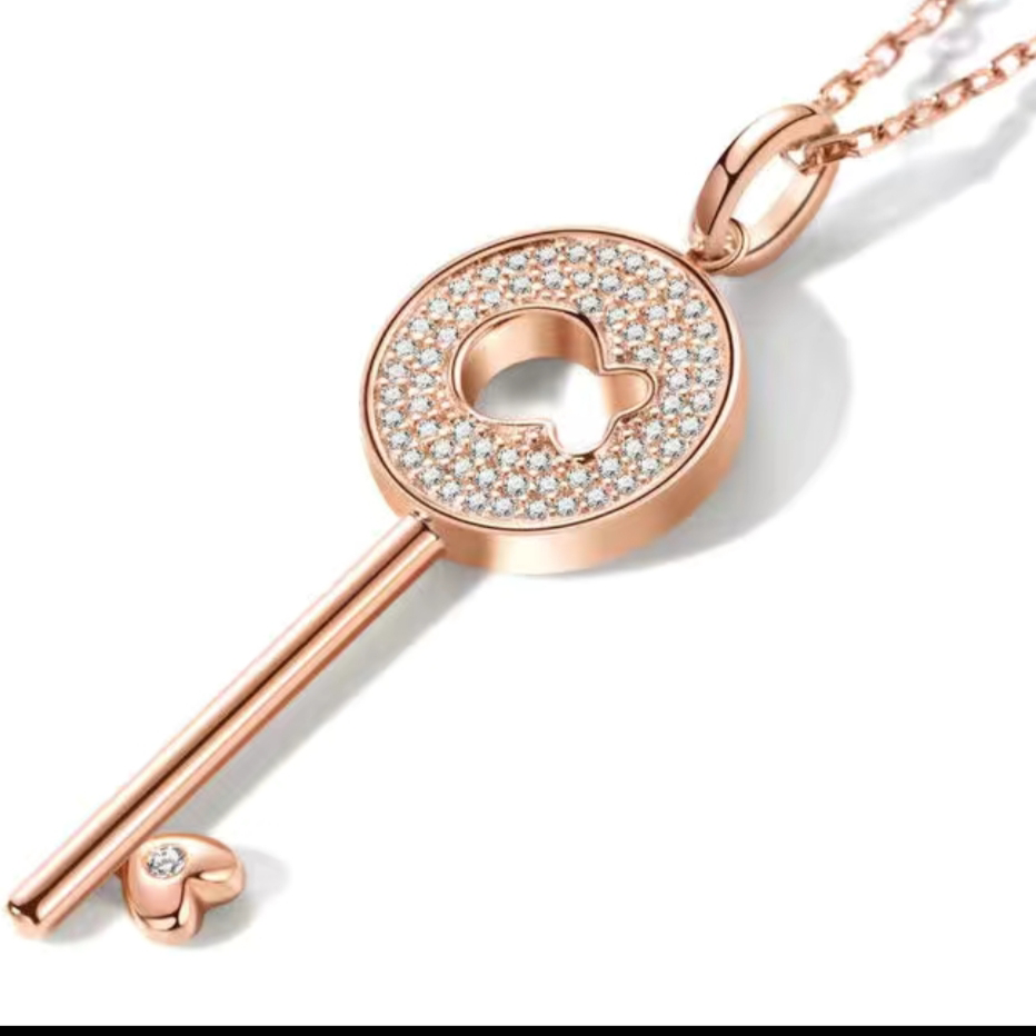 197女士夏款纯铜简约甜美2021年新款小众轻奢气质百搭项链