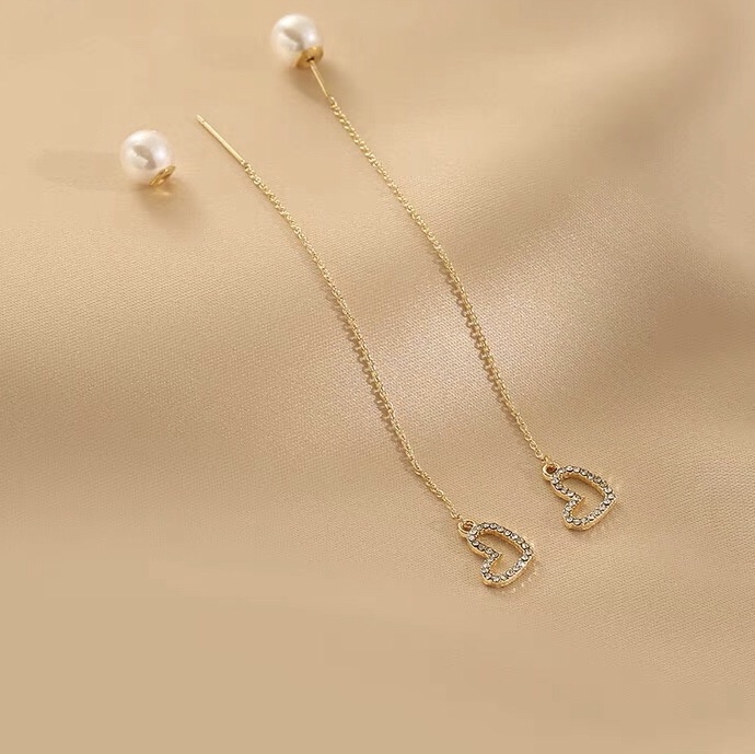 Water transfer pearl simple line design fashion trend ear line