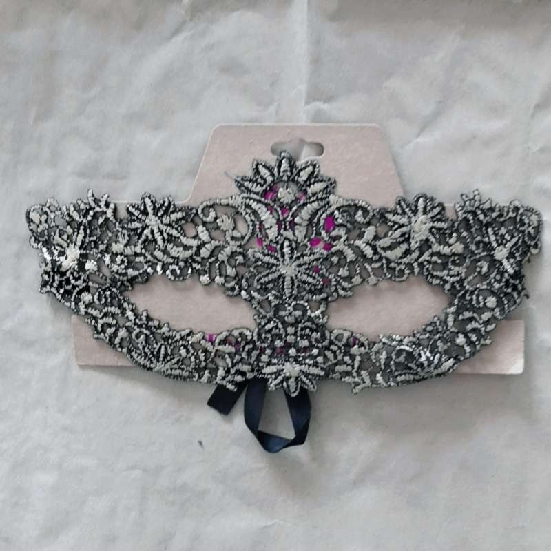 黑色蕾丝面具女定型镂空舞会派对性感成人半脸万圣节公主面具 MJ-018 太阳详情1