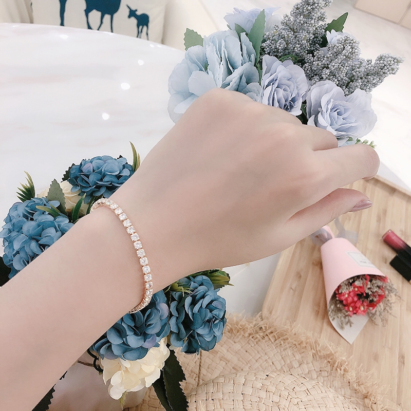 High-grade exquisite superflash zircon irregular diamond pull zircon bracelet women's bracelet all pull pull ring 3 thumbnail