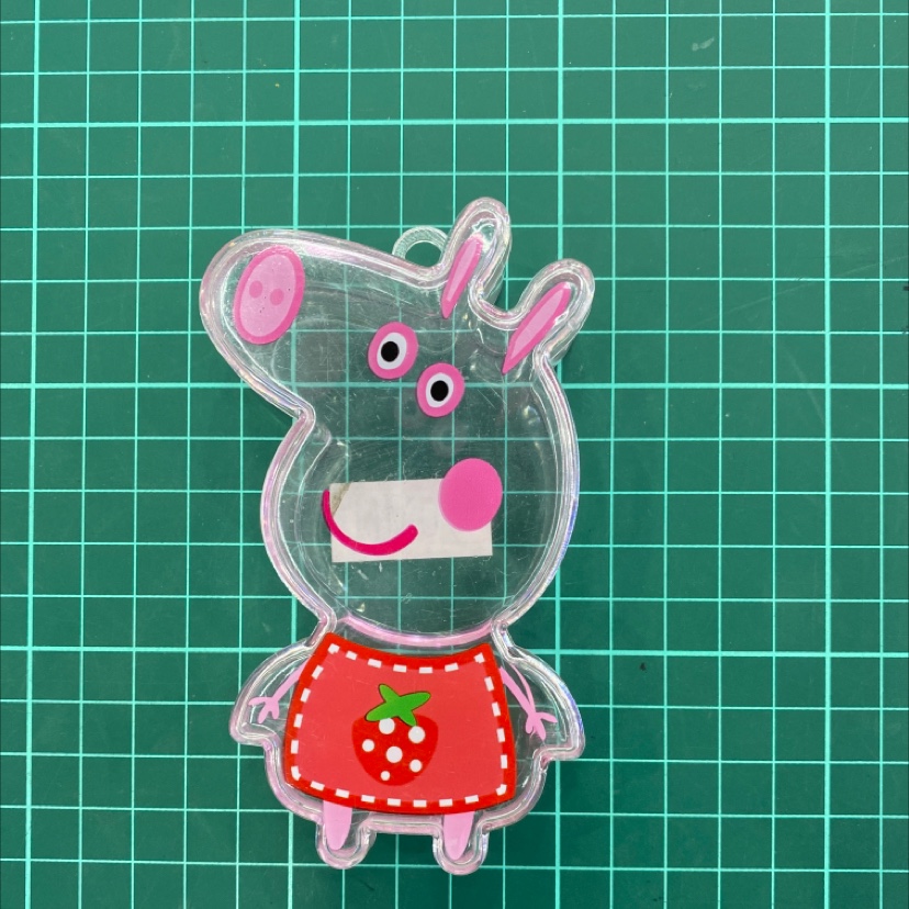 Square storage box strawberry Peppa Pig small capacity