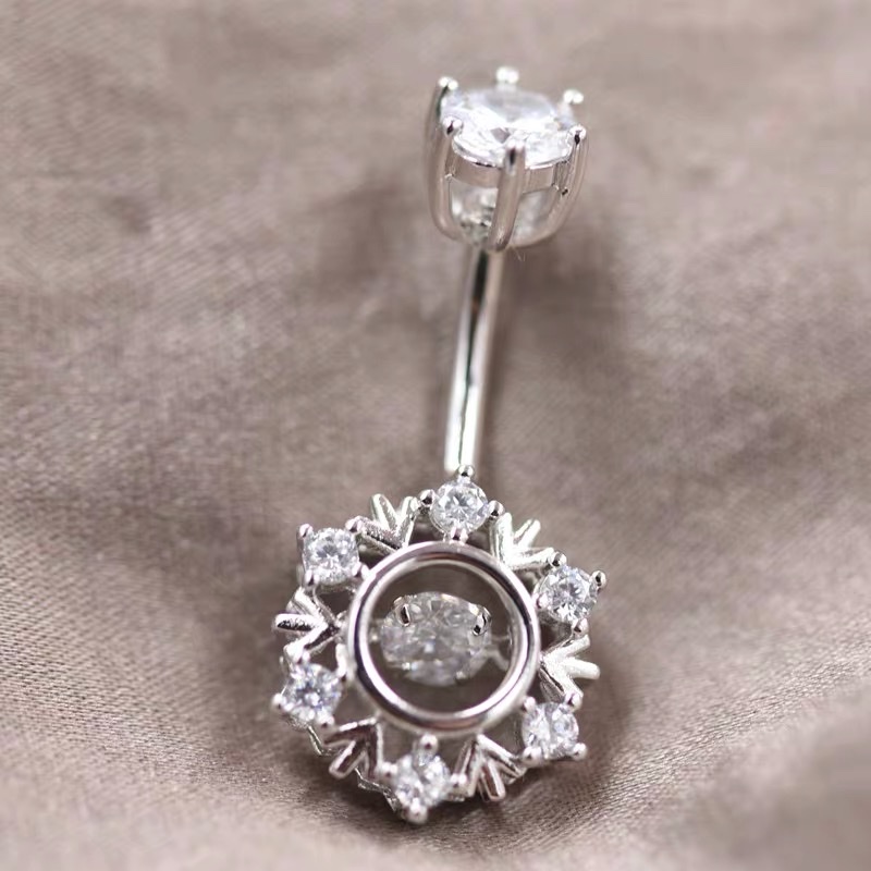 佳倩Bodypiercing肚脐钉脐环防过敏医用钢时尚穿刺饰品欧美性感女神个性女幸运星细节图