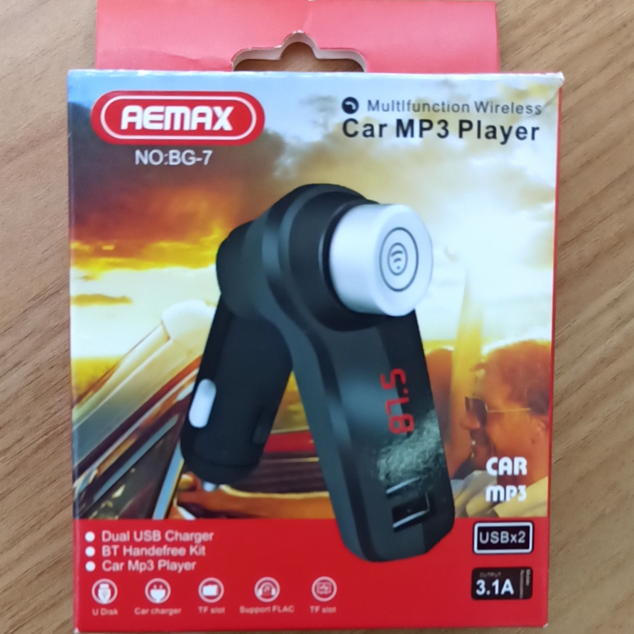 BG-7 Car MP3 Bluetooth Player Music Dual usb drive Hands-free phone Fast charger receiver Car point