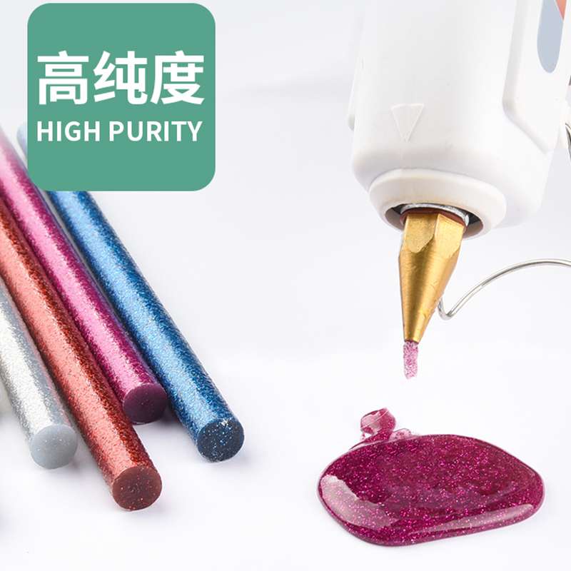 鼎力德胶棒494彩色胶棒0.7+18cm6个色混装20根产品图