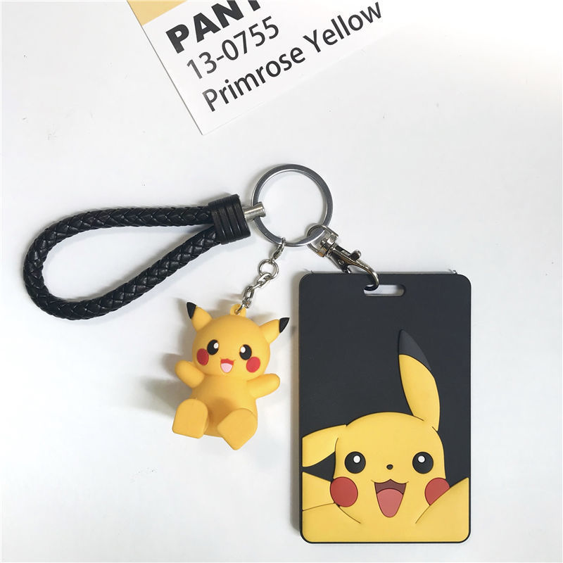 ins卡套皮卡丘保护套学生饭卡公交卡可爱乘车地铁门禁卡钥匙扣