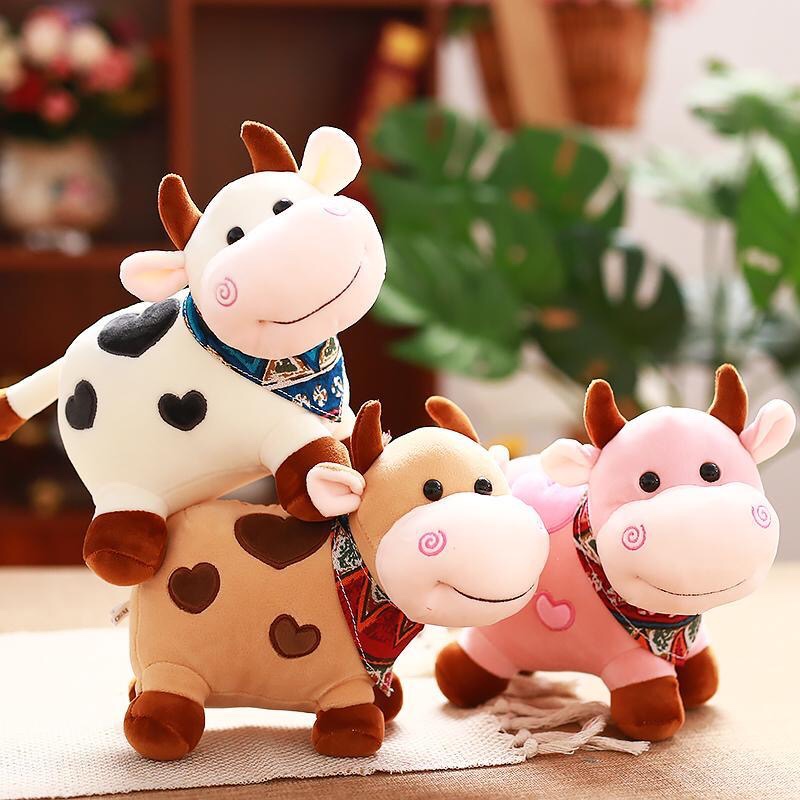 Wedding doll Wedding wedding doll 8-inch claw machine doll small plush toy doll tilt head cow