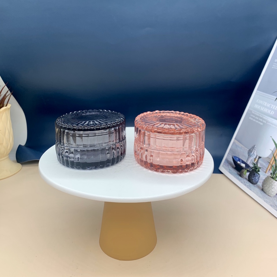 Glass storage jar Glass household decoration