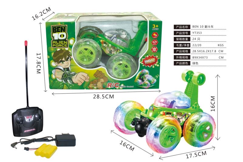 Remote Control stunt dump truck Lighting Music usb Charging Color box Packaging (1 Specification image