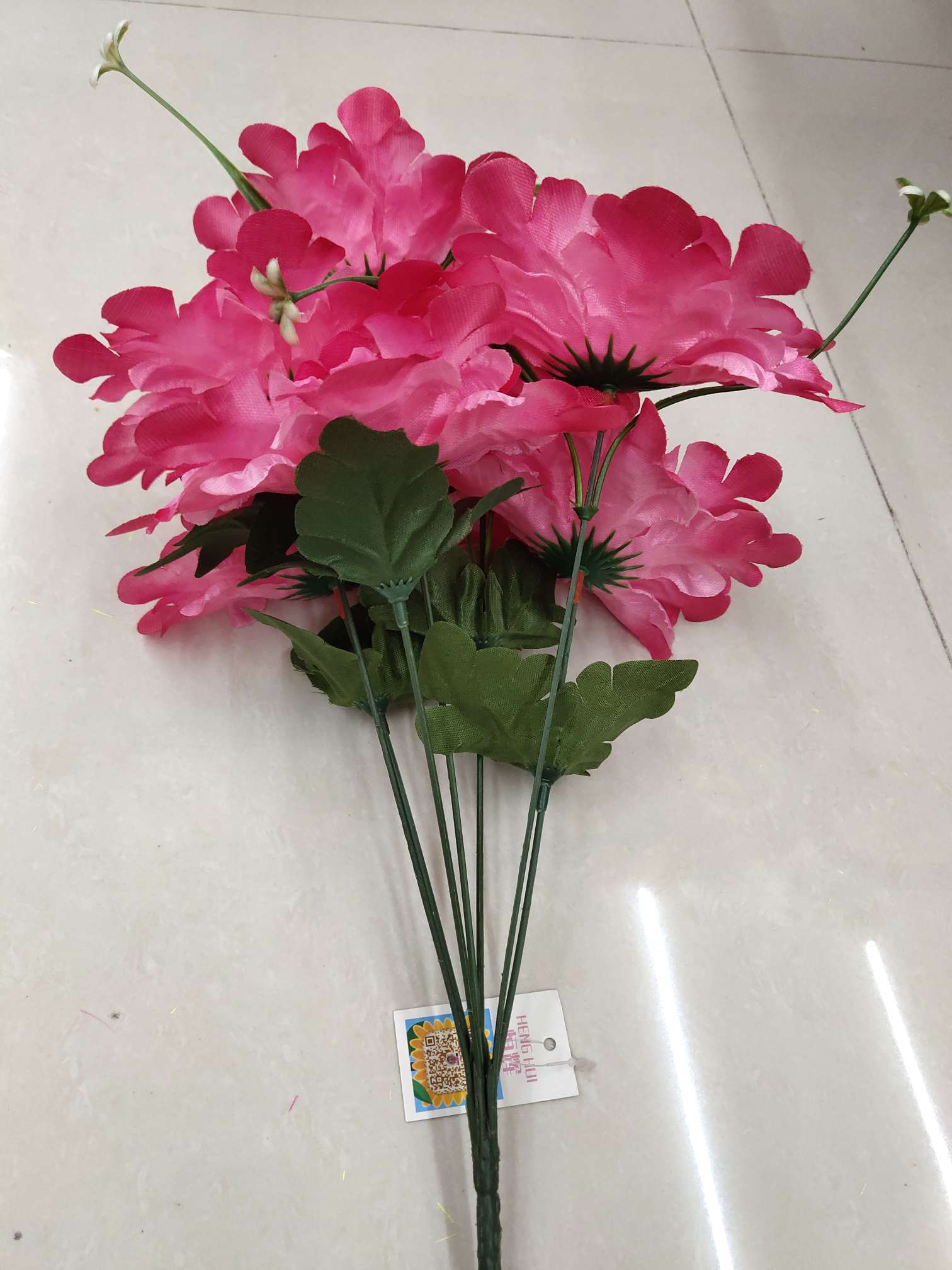 Factory direct sales with favorable prices. High-quality, high, medium and low-end artificial flowers, Qingming flowers and other 7-head shining two sets of orchids Specification image