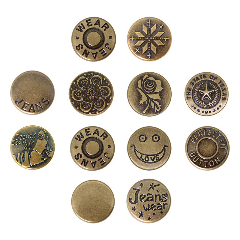 Large 20mm waist-cinching button, nail free and detachable universal button, a great tool for changing the size of jeans adjustment without sewing details Picture