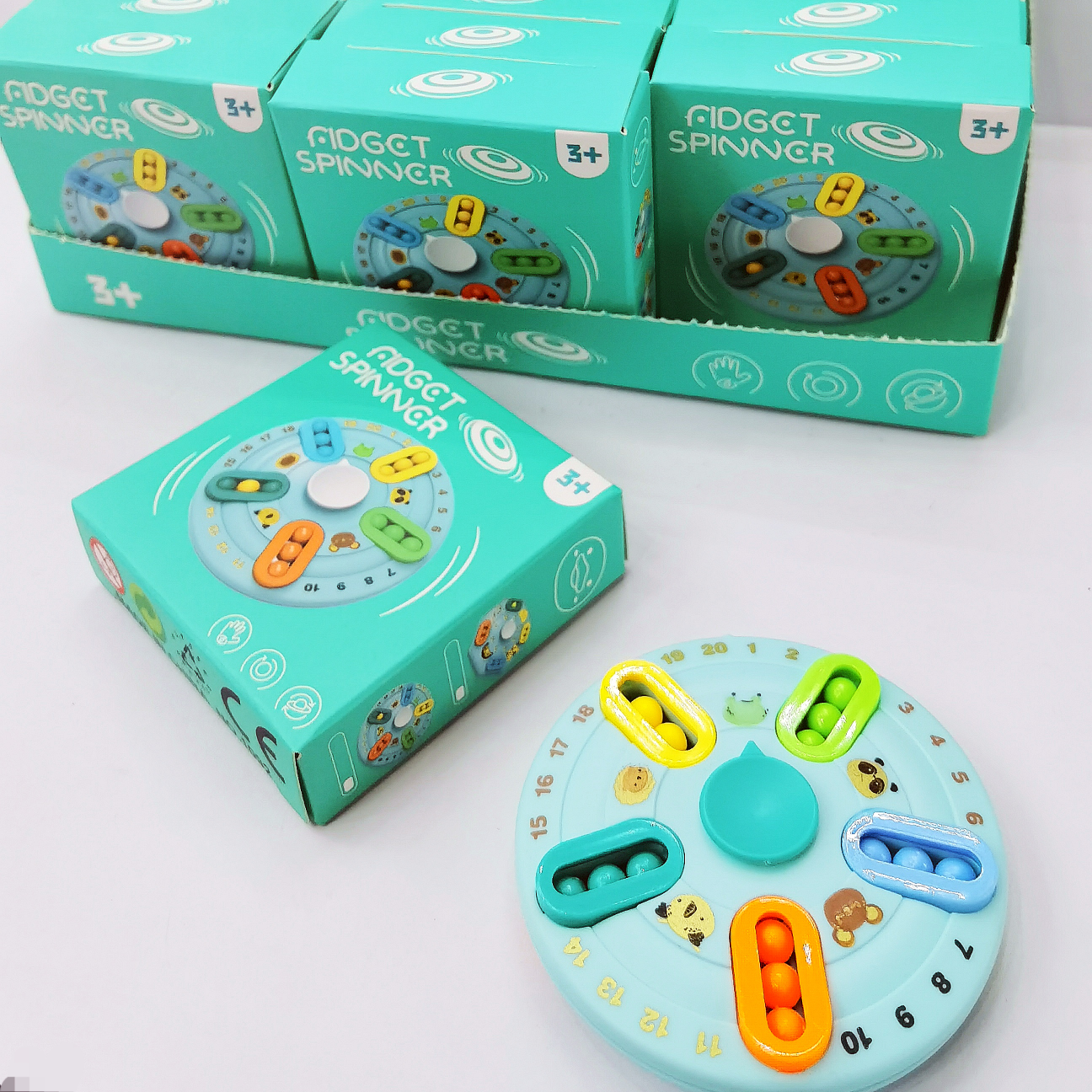 展示盒滚珠魔方陀螺 解压