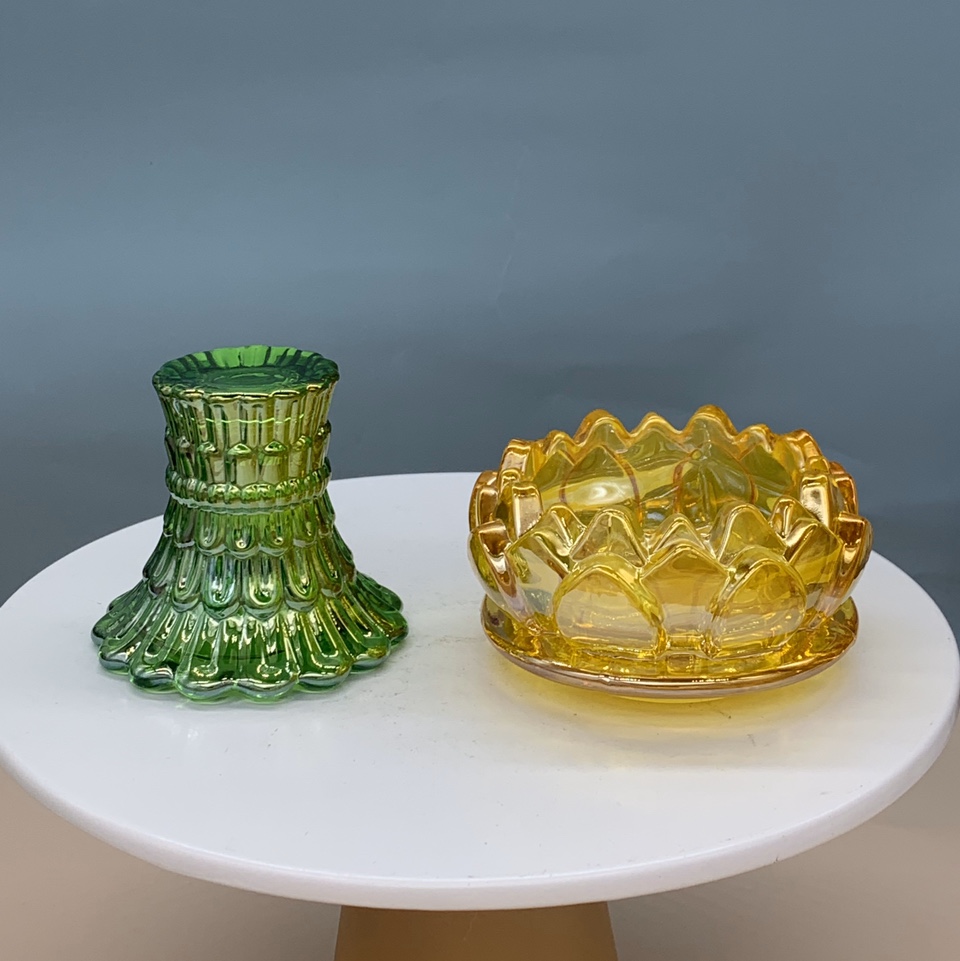 Glass candle cup Glass candle holder decoration 088
