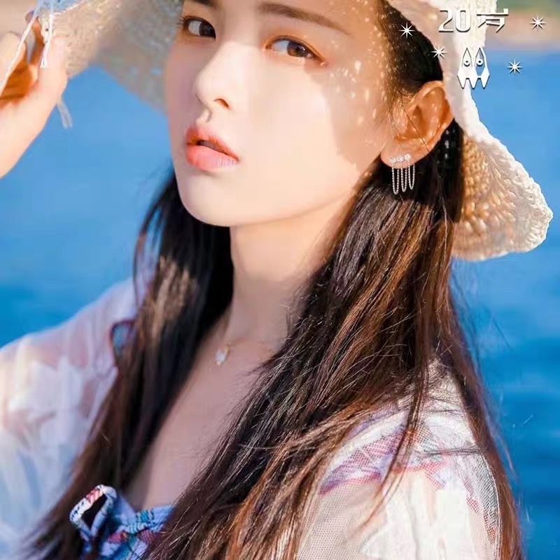 The same tassel earrings as those worn by Yang Chaoyue of South Korea are the latest summer trendy and ethereal earrings for trendy girls in 2021 Application Scenario