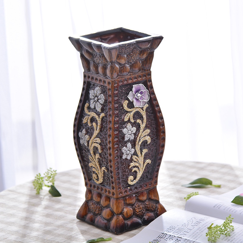 Golden Castle VASE 30 cm vase vase European ceramic vase Living room decoration TV cabinet Room Home decoration Wedding gift flower arranger Flower vase vase vase