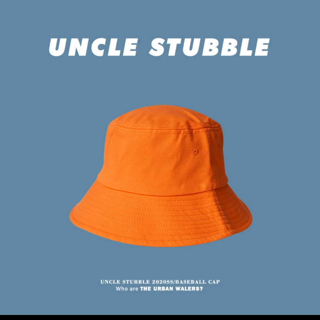 Pure color naked men and women fishermen hat Korean version Instagram pot hat spring summer days along the sun sunscreen hat 19