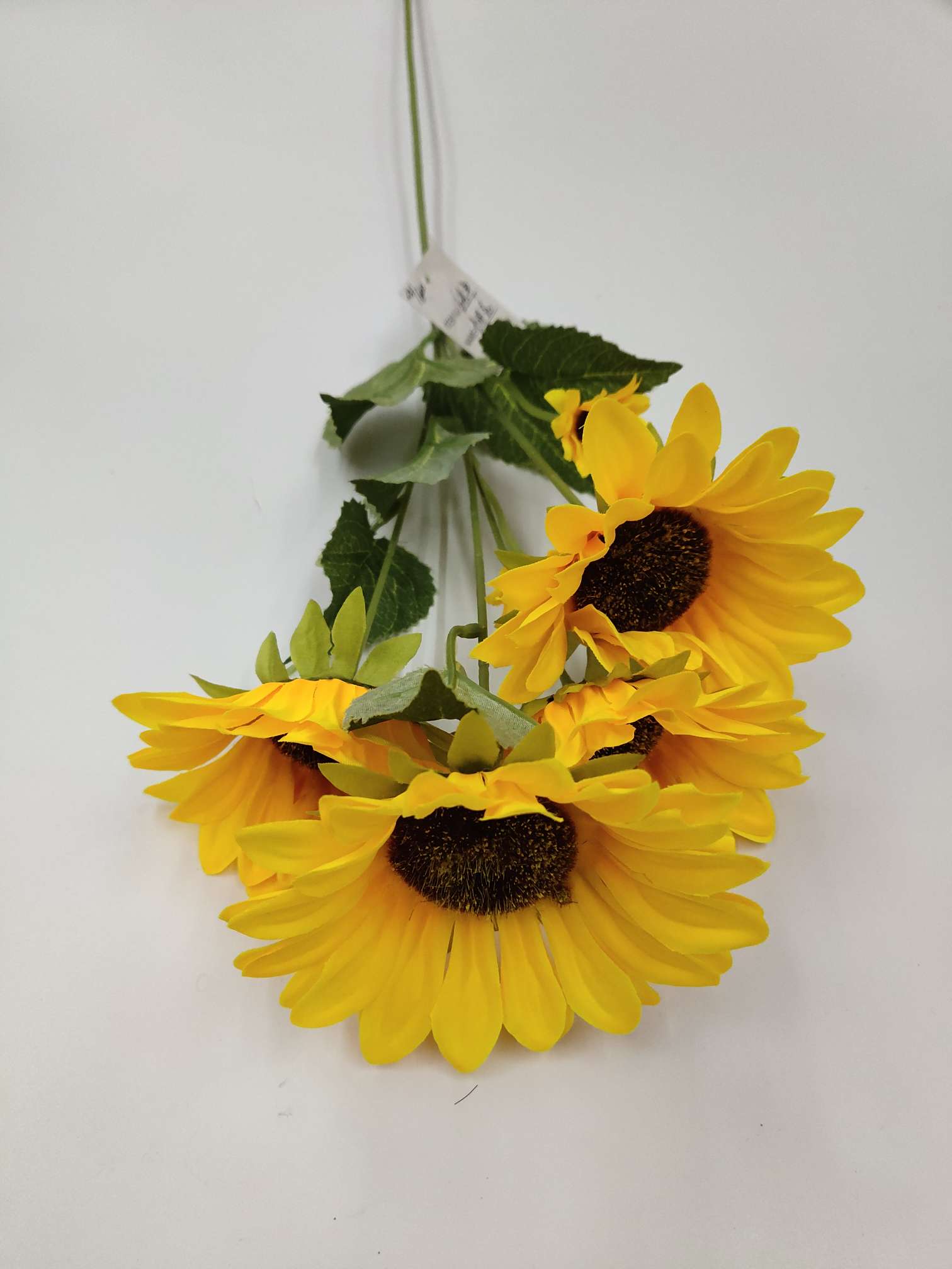 Factory direct sales with favorable prices. High-quality, high, medium and low-end artificial flowers, Qingming flowers and other 6 artificial sunflowers with bright colors details Picture