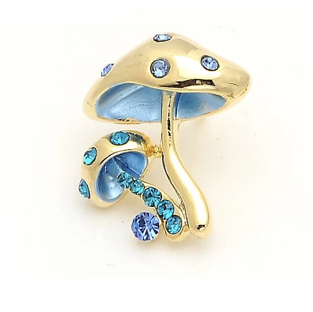Mushroom brooch